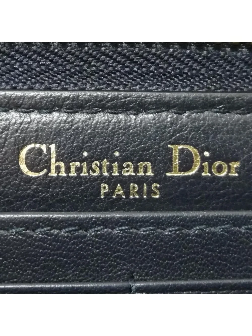 Dior Zip Up Round Wallet